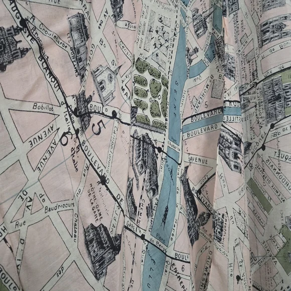 One Hundred Stars Paris France Kimono Cardigan - Picture 5 of 5